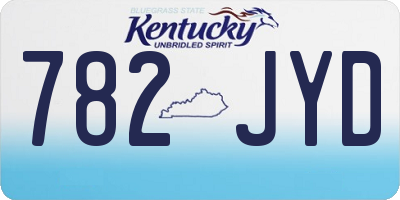 KY license plate 782JYD