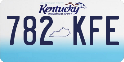 KY license plate 782KFE