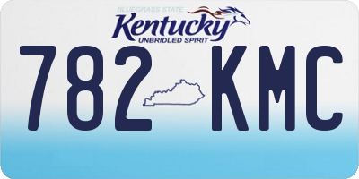 KY license plate 782KMC