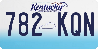 KY license plate 782KQN