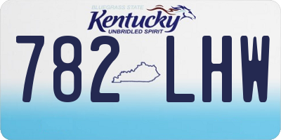KY license plate 782LHW