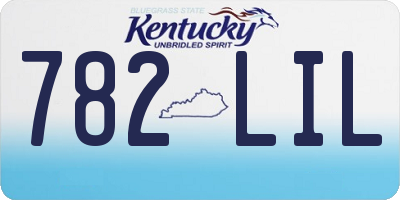 KY license plate 782LIL