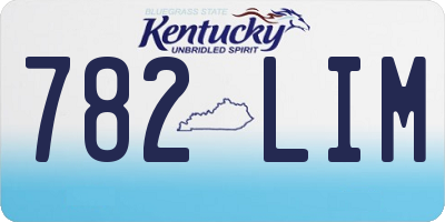 KY license plate 782LIM