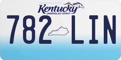 KY license plate 782LIN