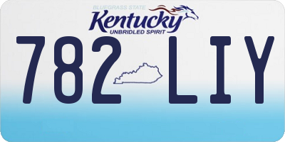 KY license plate 782LIY