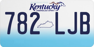 KY license plate 782LJB