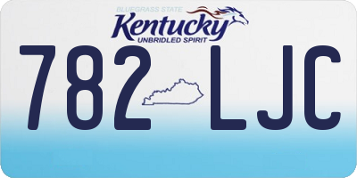 KY license plate 782LJC