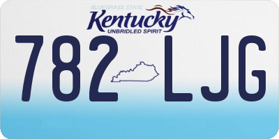 KY license plate 782LJG
