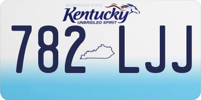 KY license plate 782LJJ