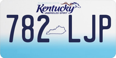 KY license plate 782LJP