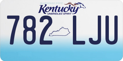 KY license plate 782LJU