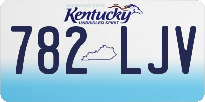 KY license plate 782LJV