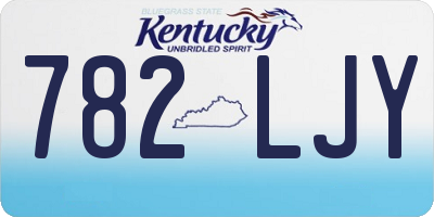 KY license plate 782LJY