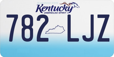 KY license plate 782LJZ