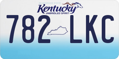 KY license plate 782LKC