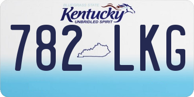 KY license plate 782LKG