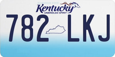 KY license plate 782LKJ