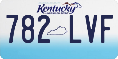 KY license plate 782LVF