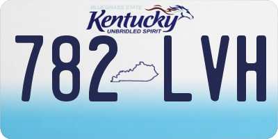KY license plate 782LVH