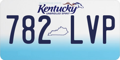 KY license plate 782LVP