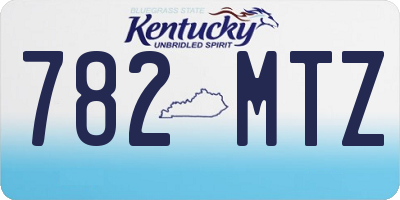KY license plate 782MTZ