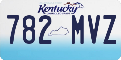 KY license plate 782MVZ