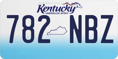 KY license plate 782NBZ