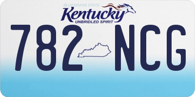 KY license plate 782NCG