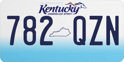 KY license plate 782QZN