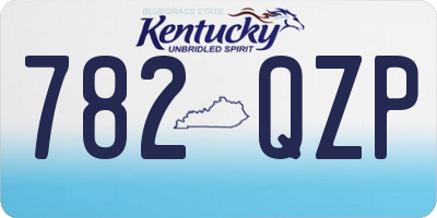 KY license plate 782QZP