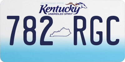 KY license plate 782RGC