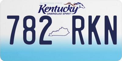KY license plate 782RKN