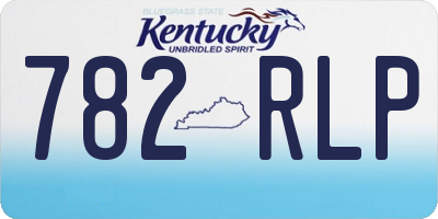 KY license plate 782RLP