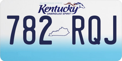KY license plate 782RQJ