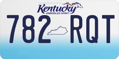 KY license plate 782RQT