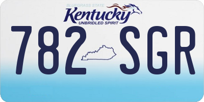 KY license plate 782SGR
