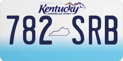 KY license plate 782SRB