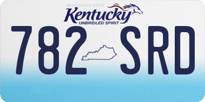 KY license plate 782SRD