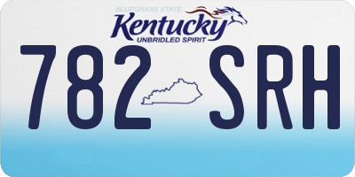 KY license plate 782SRH