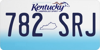KY license plate 782SRJ