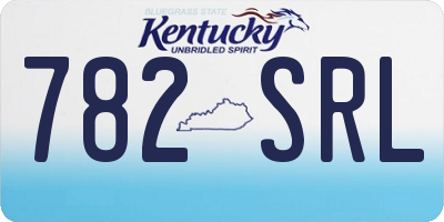 KY license plate 782SRL
