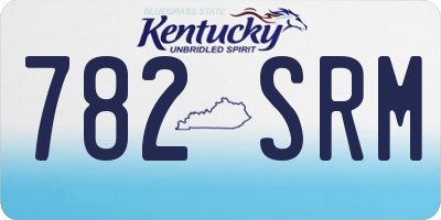 KY license plate 782SRM