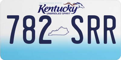 KY license plate 782SRR