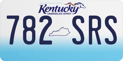 KY license plate 782SRS
