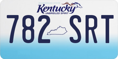 KY license plate 782SRT