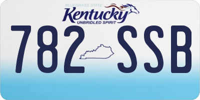 KY license plate 782SSB