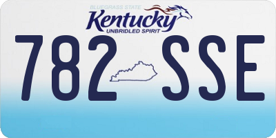 KY license plate 782SSE