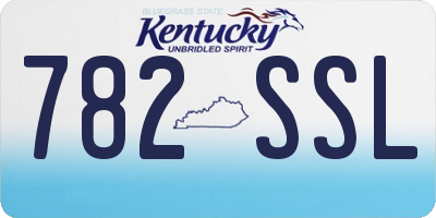 KY license plate 782SSL