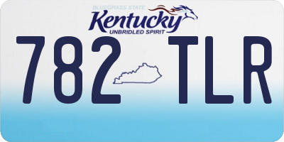 KY license plate 782TLR