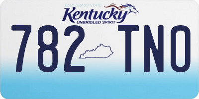 KY license plate 782TNO
